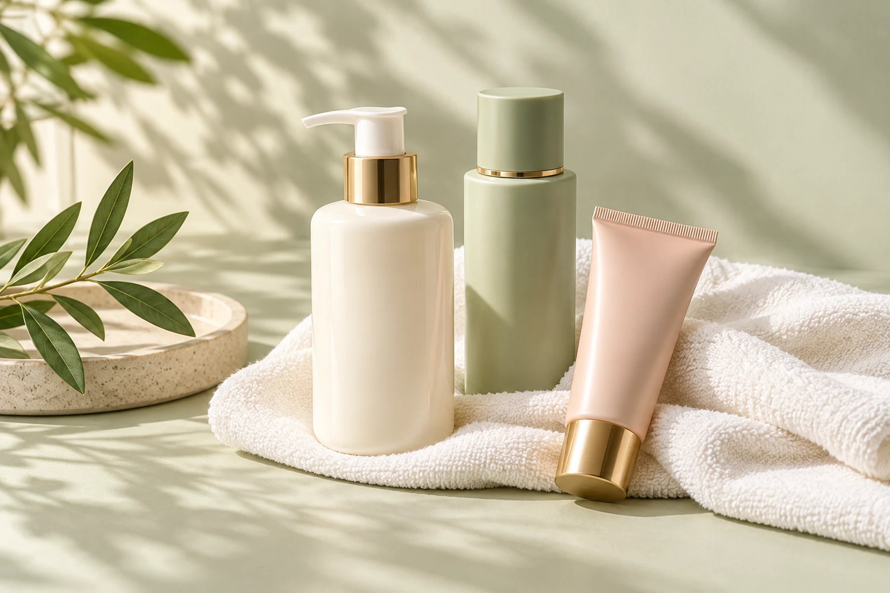 Thoughtfully arranged cosmetic packaging